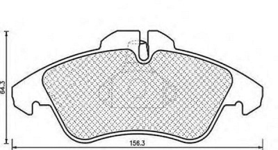 MAGNETI MARELLI 430216170394 -  Комплект тормозных колодок, дисковый тормоз